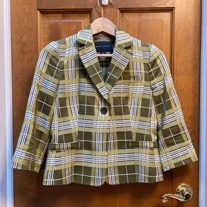 Banana Republic Womens Blazer, Olive Green, Size 0